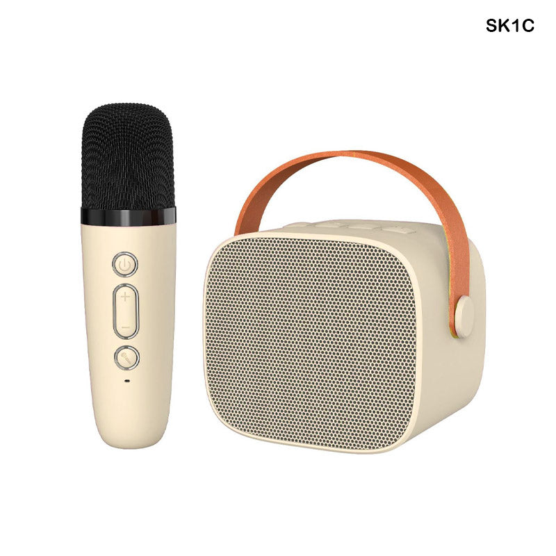 MG Traders Wire Sk1C Wireless Speaker With Mic Cream