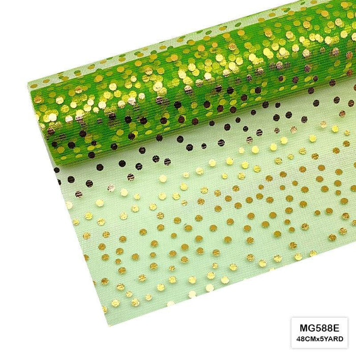Gold Small Dot Net Roll 48Cmx5Yard     Code  Mg588E