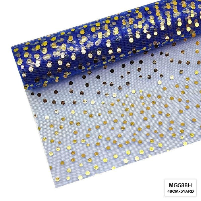 Gold Small Dot Net Roll 48Cmx5Yard     Code  Mg588H