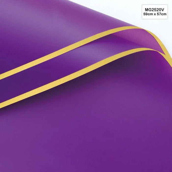 Premium Purple & Gold Wrapping Paper Sheets | 20 Pack Gift Wrappers