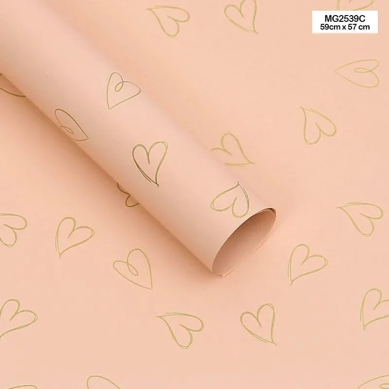 Wrapping Paper Plastic (20 Sheet)- Waterproof, Durable & Glossy Gift Wrap for Bouquets & PresentsMg2539C