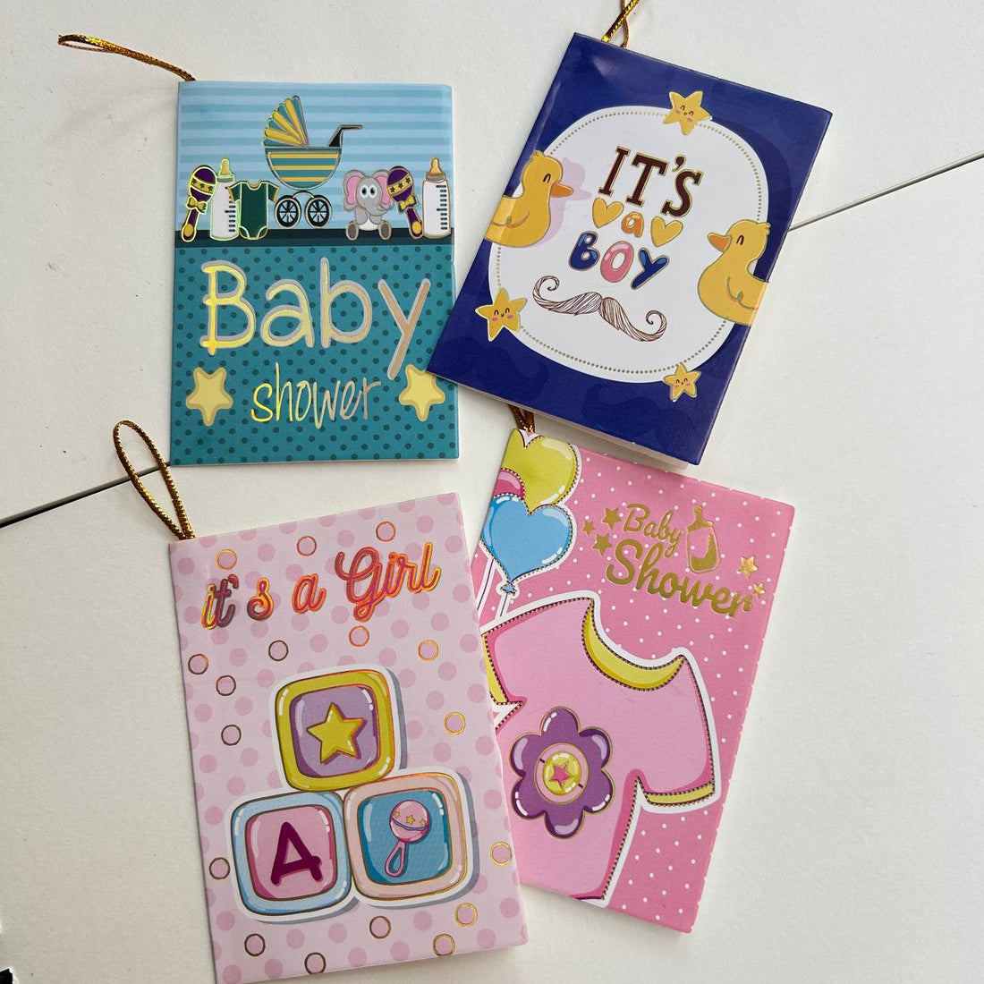 Mini DIY gift greeting best wishes message card for baby shower (Assorted designs) - 1 pcs