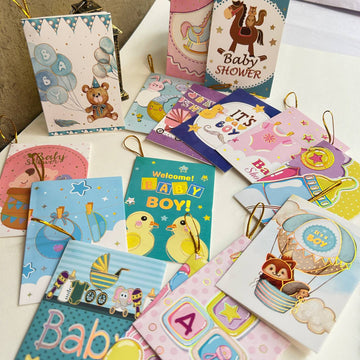 Mini DIY gift greeting best wishes message card for baby shower (Assorted designs) - 1 pcs