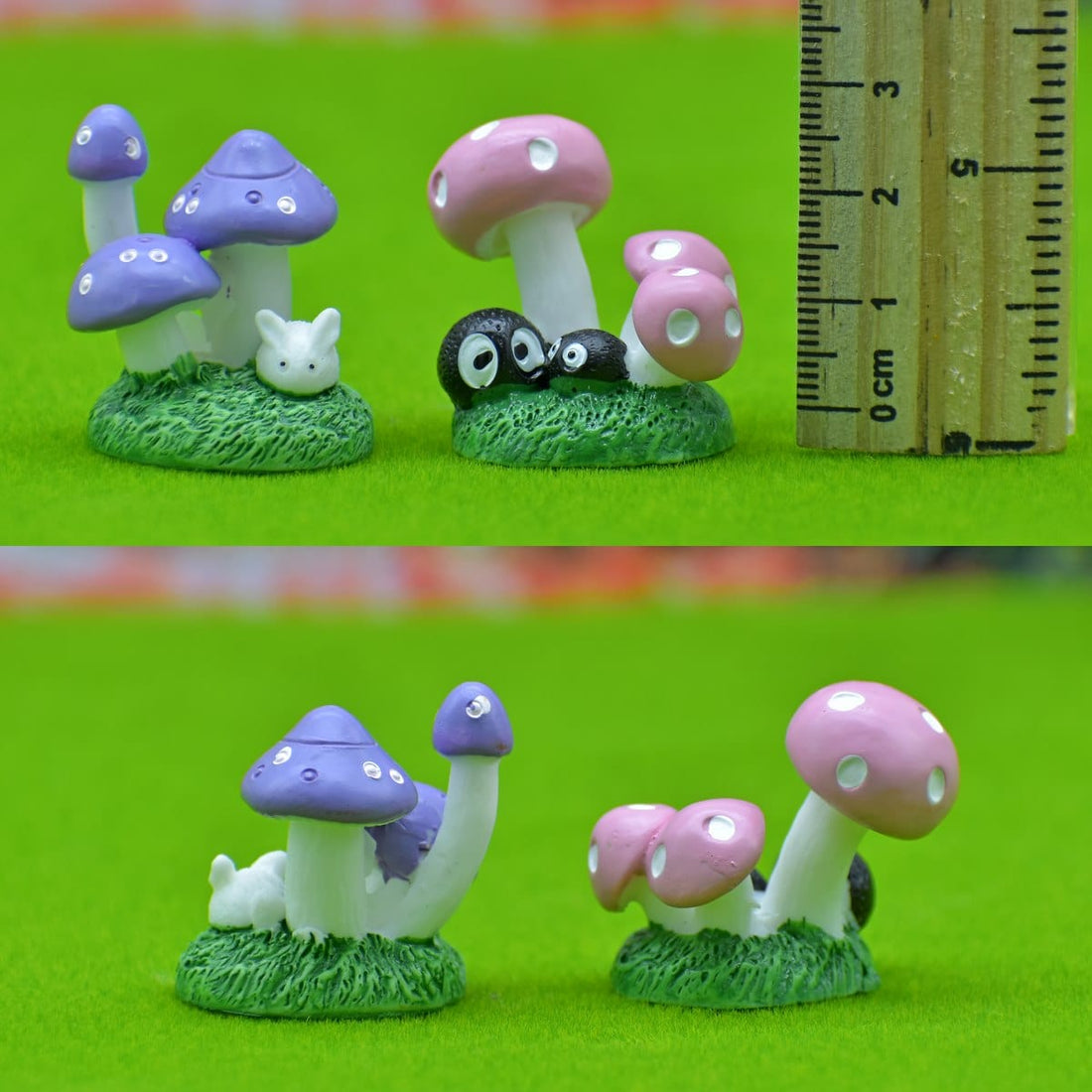 jags-mumbai Miniatures Miniature Model Mushroom 3 Plant 2Pcs