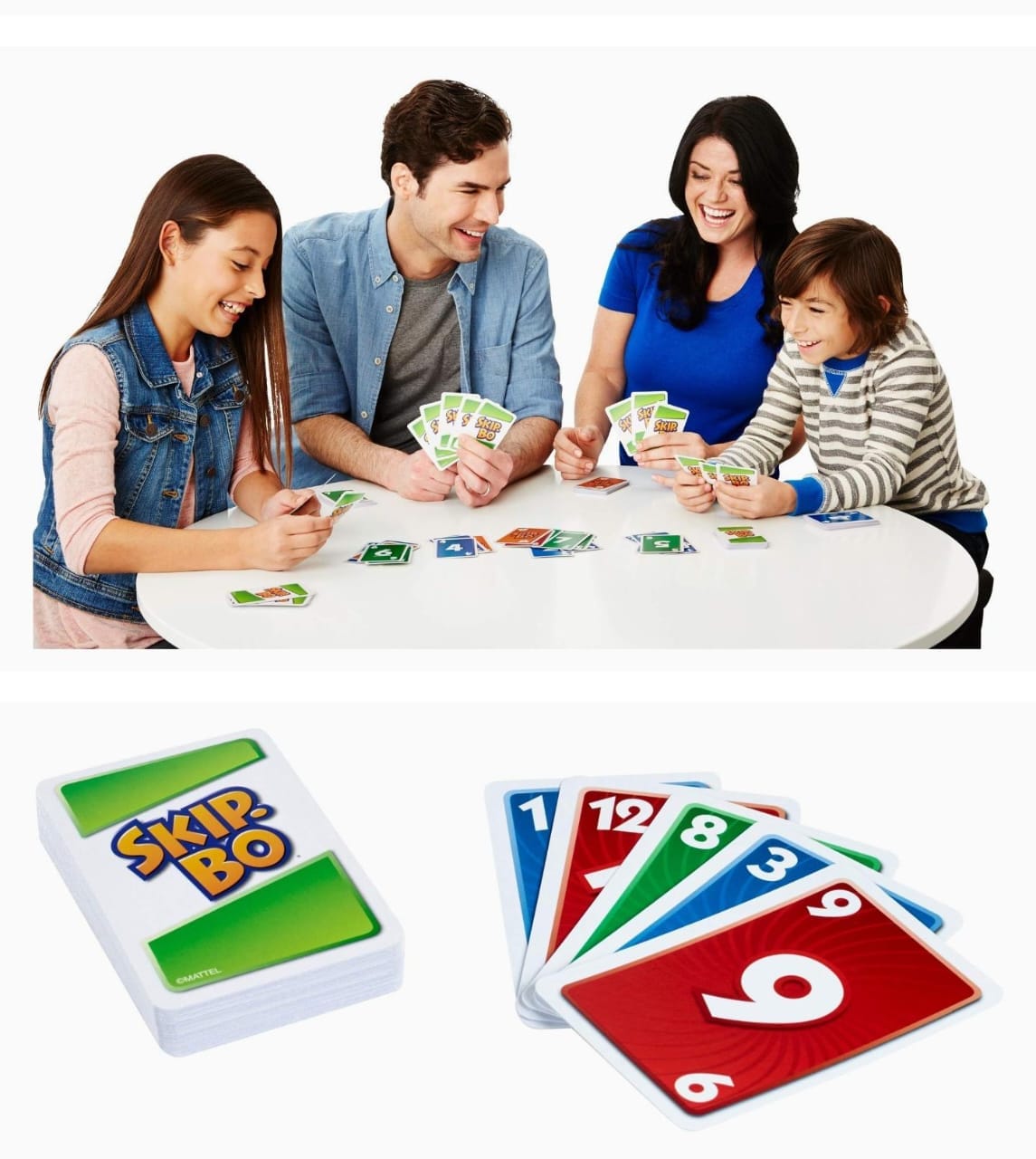 monopoly plastic Skip-Bo Card Game , Games and puzzles, fun timw ith family friends- pack of 1