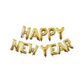 Mumbai market balloons Golden Happy New Year 2023 Foil Balloon DIY Kit - Pack of 12 Pcs, 16 Inch Size