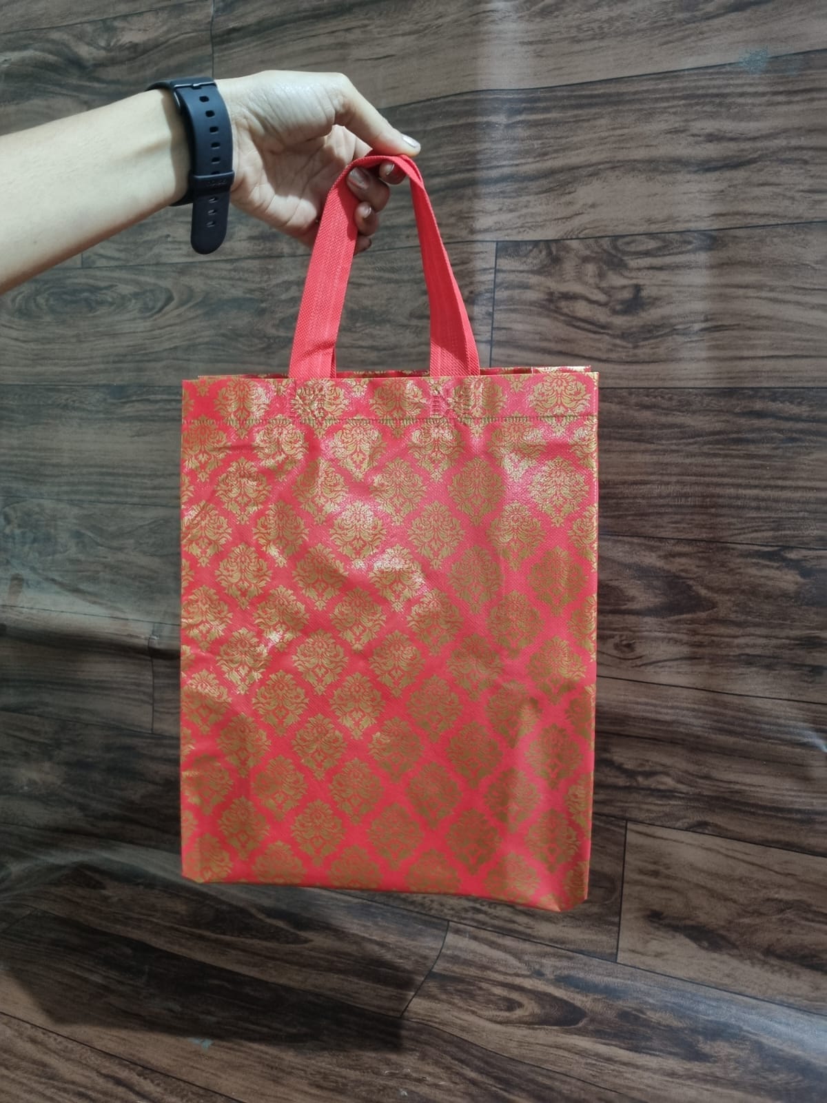 Mumbai market Gift Boxes & Paper Bags loop-s1 (P2) Small Loop Handle Printed Shopping Bags size-30x24x10cm