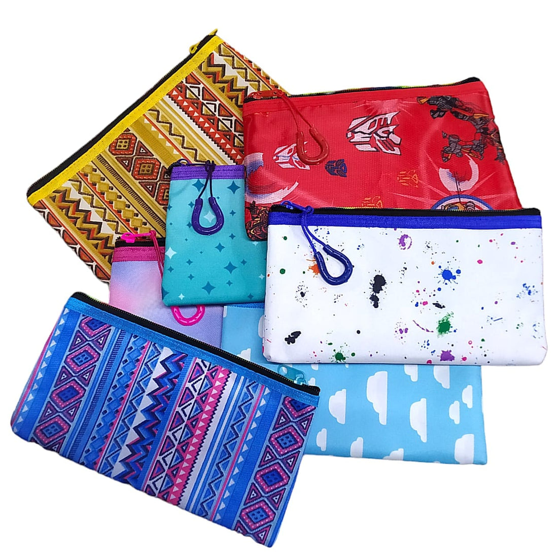 Mumbai market Pouch Multiple Design Stationery Pouch, Pencil Cases, & Pouches (Pack of 1), Size: 9x5