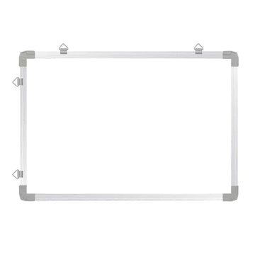 Mumbai market White Boards & Black Boards 1ft x 1.5ft Double-Sided Whiteboard and Chalkboard Surface - Both Side Writing - Pack of 1