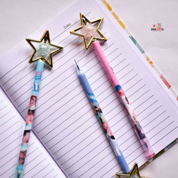 Paradise Soft Toys (BUY 1 GET 1 FREE) Magic Stick BTS Gel Pen - Blue Color | Smooth Writing Experience