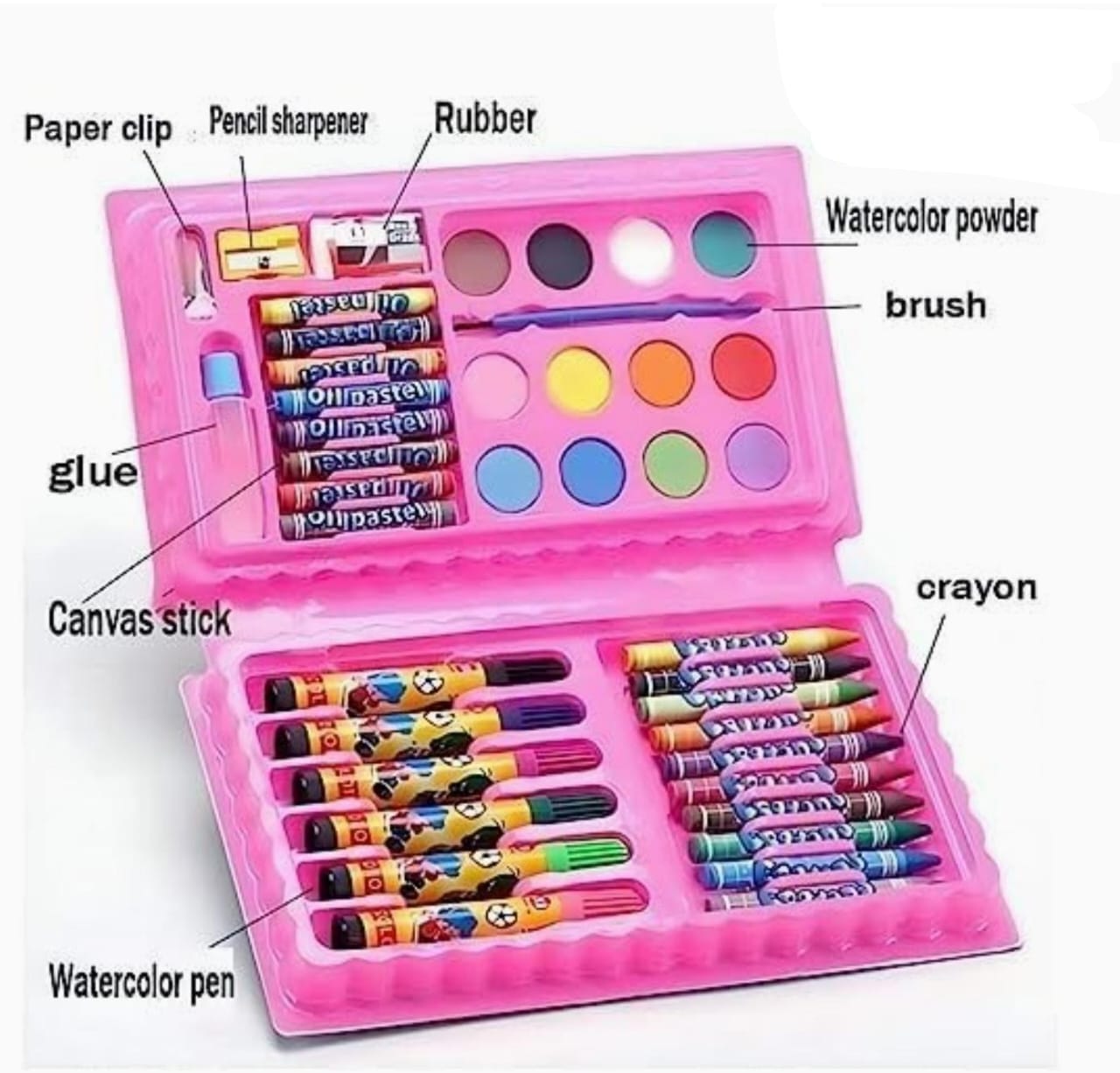 Set of 36 multi-colored double-sided markers in an organizer, Toys \  Creative toys
