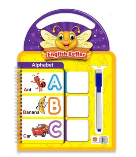 Paradise Soft Toys School Project A to Z Magic Book for Kids With brush pen- Reusable pack of 1