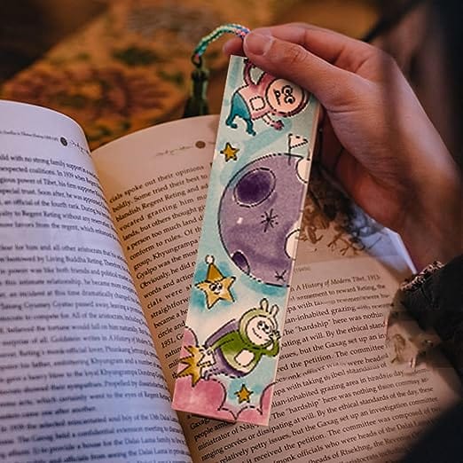 Paradise Soft Toys School Project Create own diy bookmark kit I water color book with color pallete on each page I 20 sheets pocket coloring book I with free brush and colors | Assorted Designs