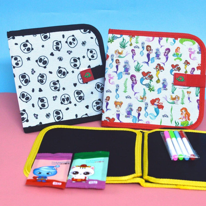 Unicorn Doodle Erasable Drawing Book with 4 Colourful Markers - Spark Your Imagination