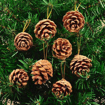 FloralBlooms Christmas: Ornate Elegance for Your Tree I pack of 6 I