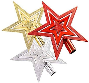 parshwa Decoration Star Ornaments for Your Christmas Tree I Pack of 3 I