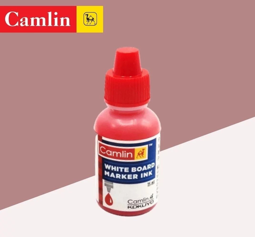 parshwa traders Camlin white Board marker Ink [ Red ]