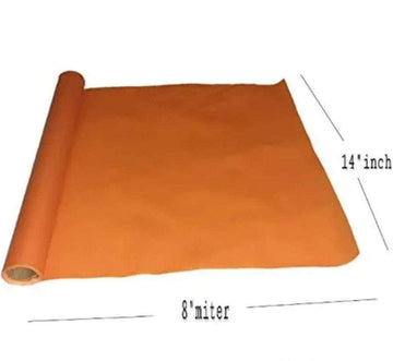 Dynamic Synthetic School and Notebook Cover Stretchable Binding Cover Roll, 8m (Orange)
