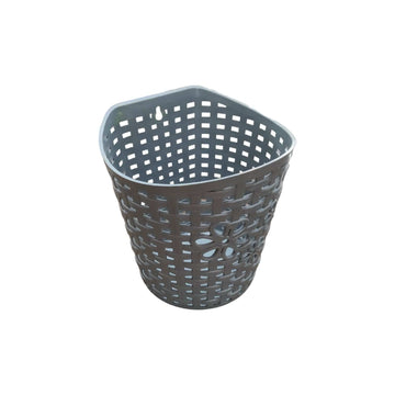 Parshwa Traders Wooden & Plastic Box Storage Basket with Drain Holes - Size 11x11x10 cm, Plastic Assorted colour