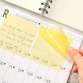 Transparent sticky notes, clear and see-through