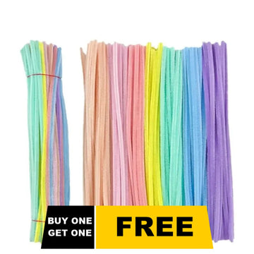 Buy 1 Get 1 Free Pastel Multi-Color Pipe Cleaner 200 pcs