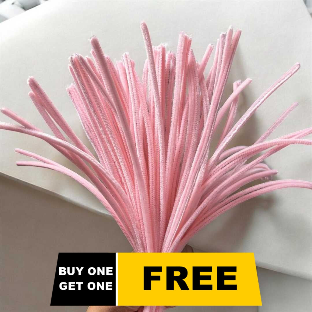 Buy 1 Get 1 Free Pastel Peach Pipe Cleaner 200 pcs
