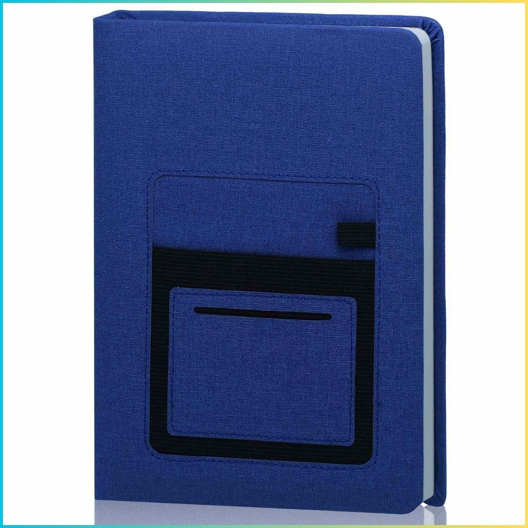 Blue A5 Business Diary With Mobile Pocket  l Ruled l Pack of 1
