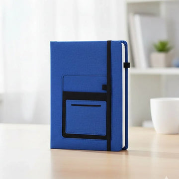 Blue A5 Business Diary With Mobile Pocket  l Ruled l Pack of 1