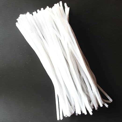 Pipe Cleaner Plain 100Pc White (T01)