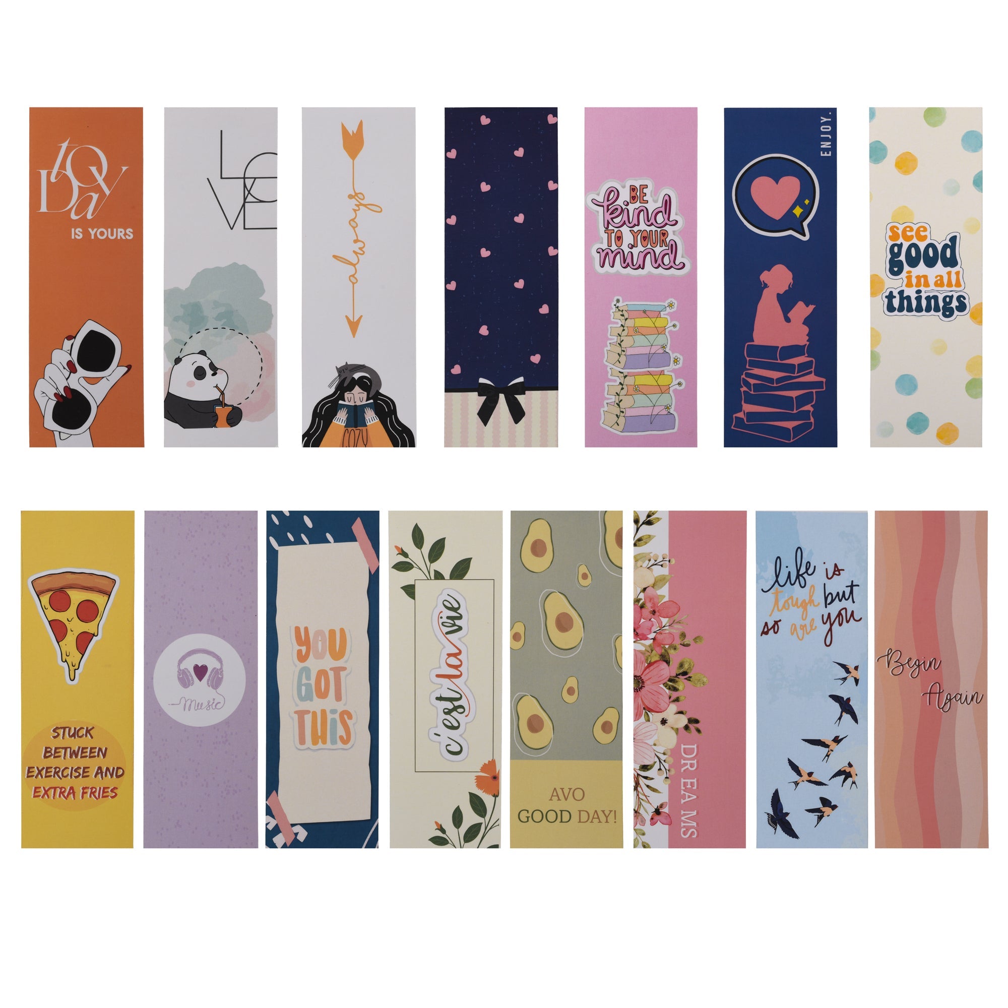 Pizza paper bookmark (Pack of 15)