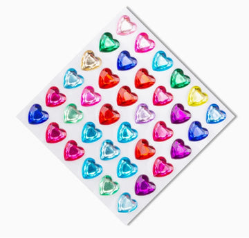 PRENDO High Quality Heart crystals Multicolor - big size