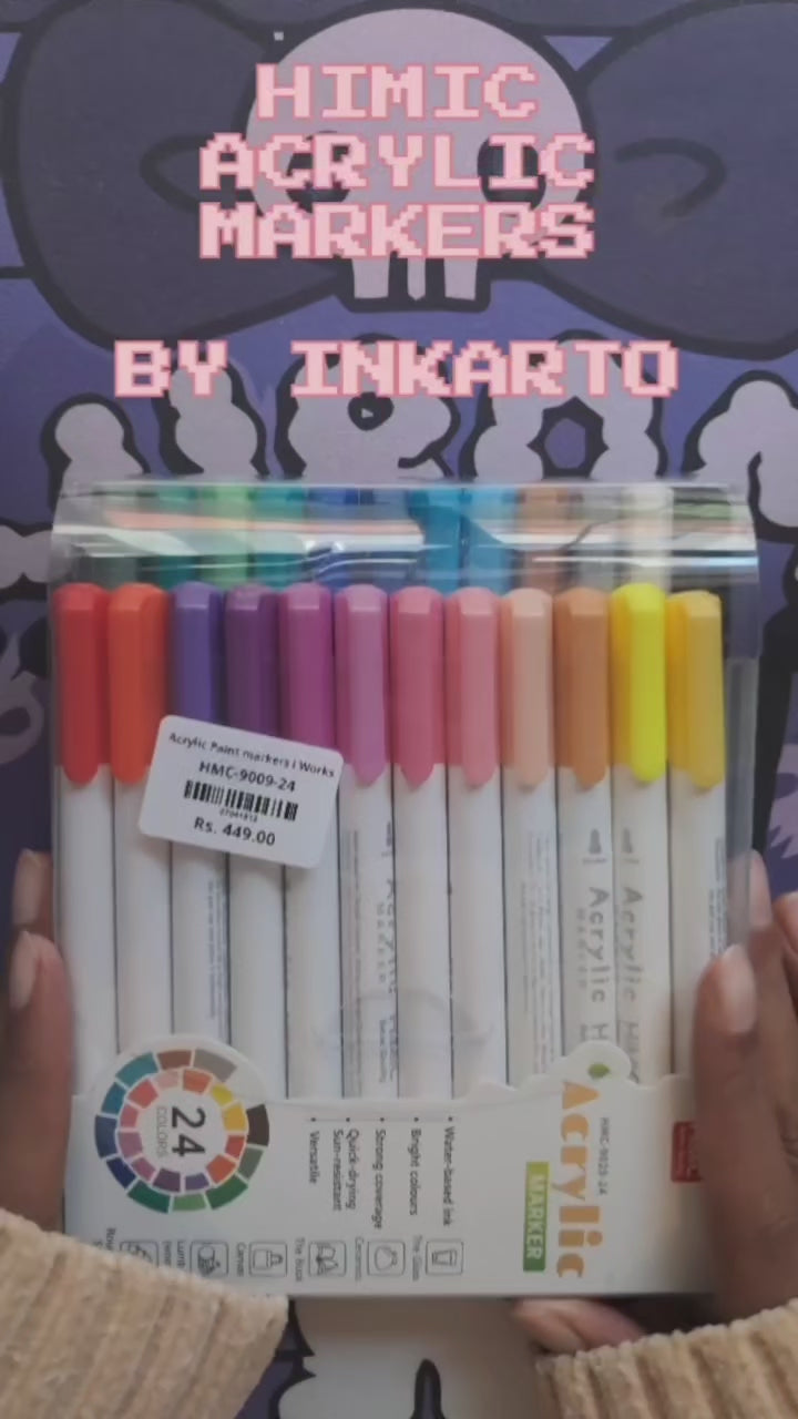 Acrylic Paint Markers – Multi-Surface Art Pens for Resin, Wood, Canvas & More I Limited edition