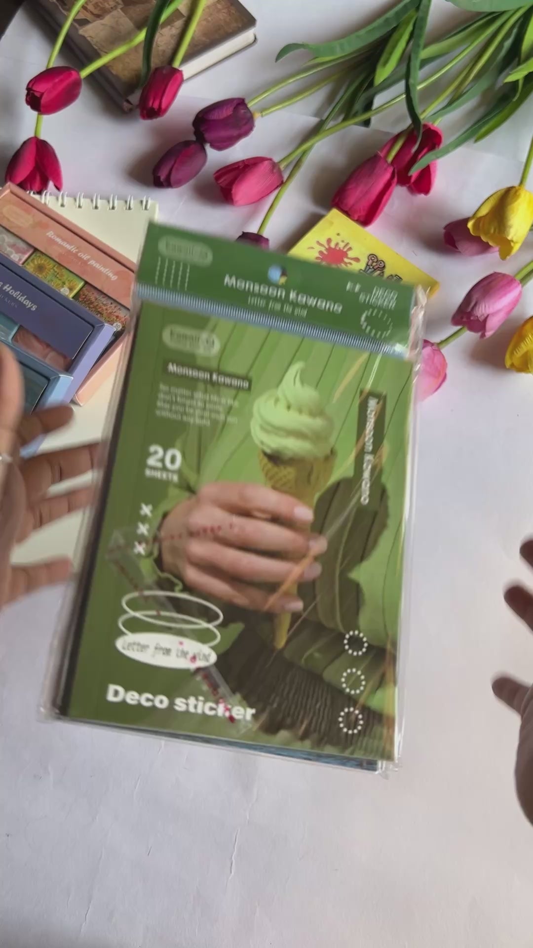 Aesthetic Decoration   sticker book for journaling and scrapbooking - pack of 20 sheets