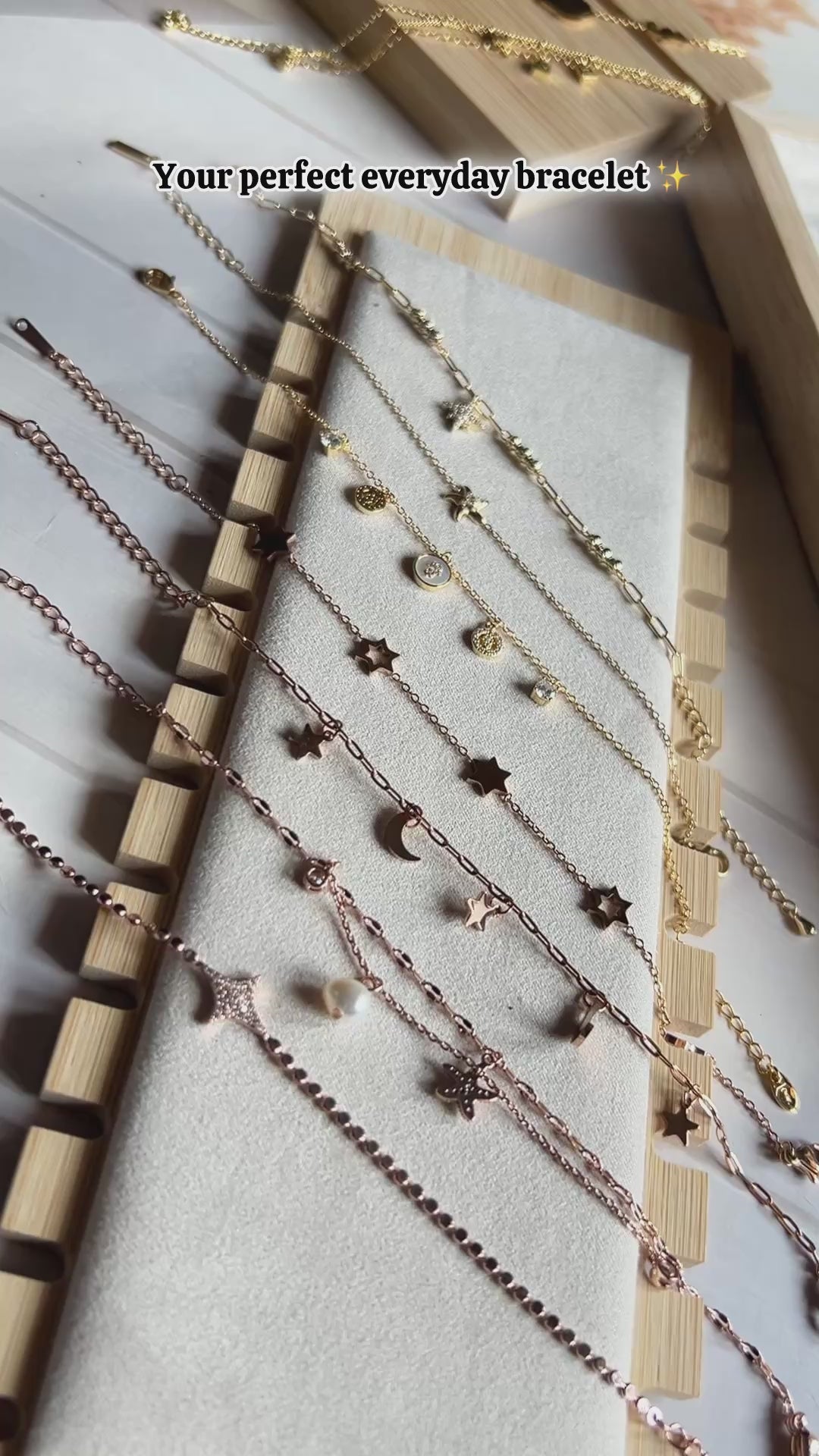 Korean Inspired Rose Gold Tone Dainty Bracelet | Long Lasting  Anti-Tarnish Jewellery l Perfect Everyday Jewellery l Pack of 1