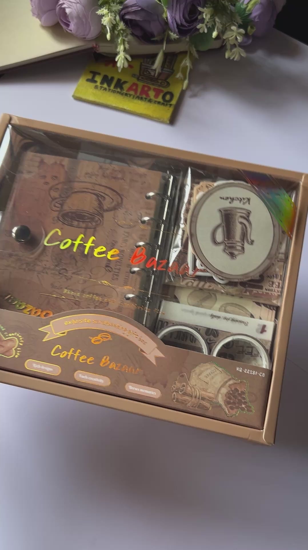 (Buy 1 Kit Get 1 Kit Free) Coffee  – The Coffee lovers heaven Journaling & Scrapbooking Kit | 2026 Edition | 155-Piece Set