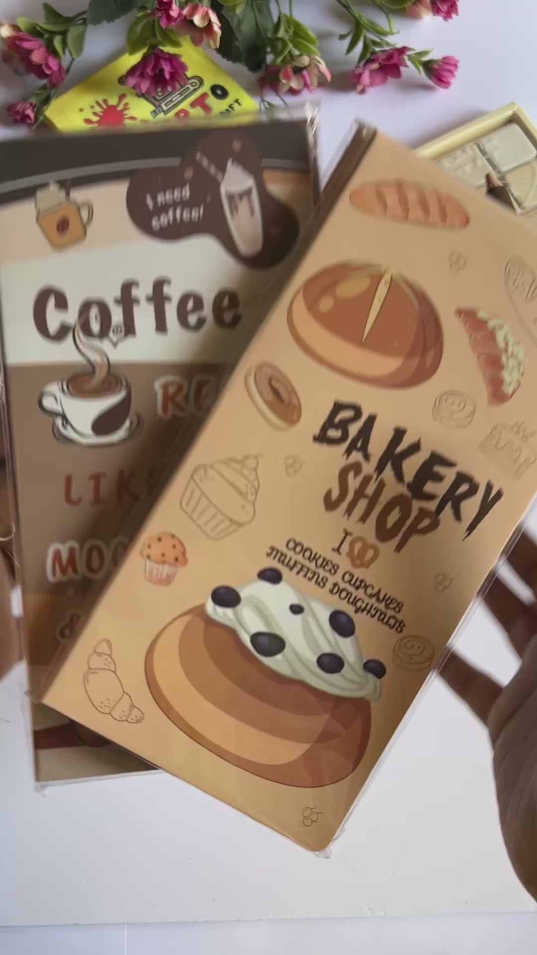 (440 sticky notes ) Coffee or Bakery Printed Sticky Notes l Pack of 1 contains 11 design x40 each
