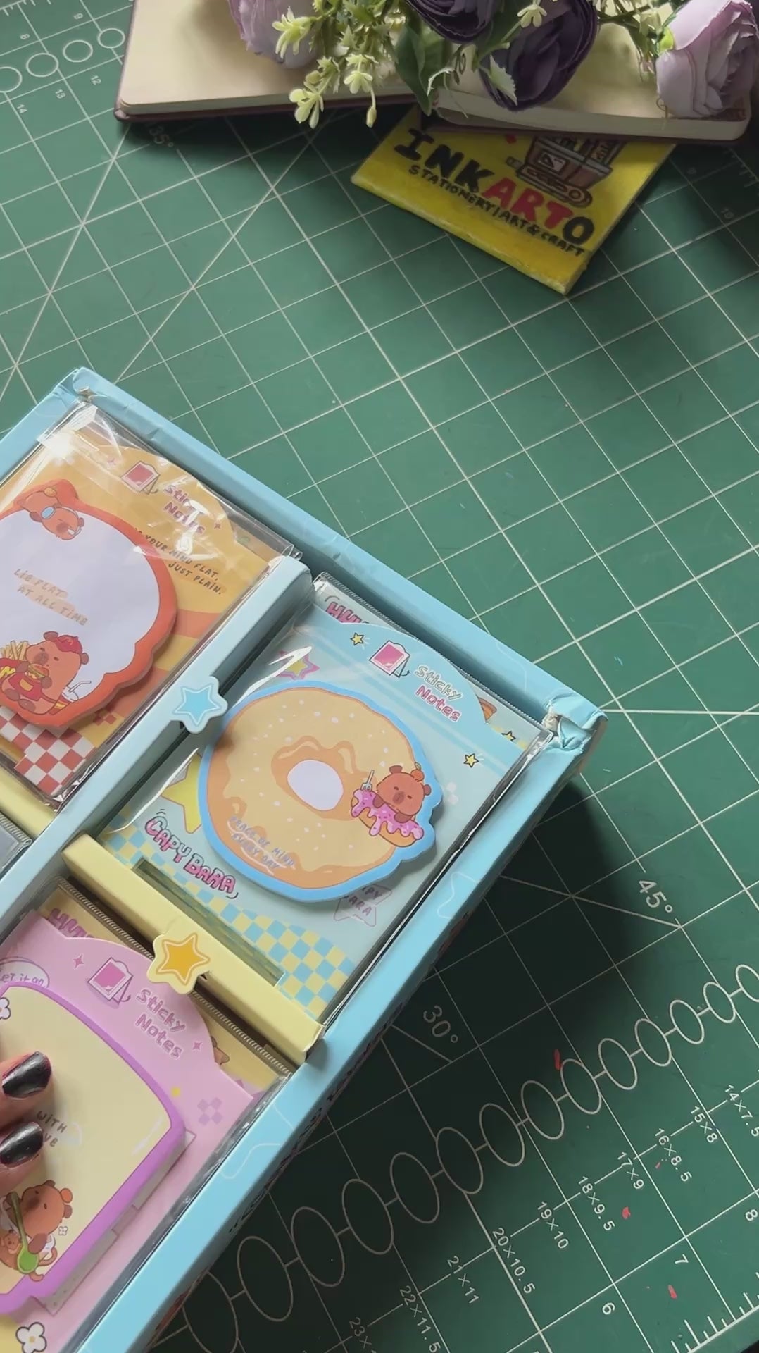 Buy 1 Get 1 FREE – Cute Capybara Sticky Notes (30 Sheets per Pack)