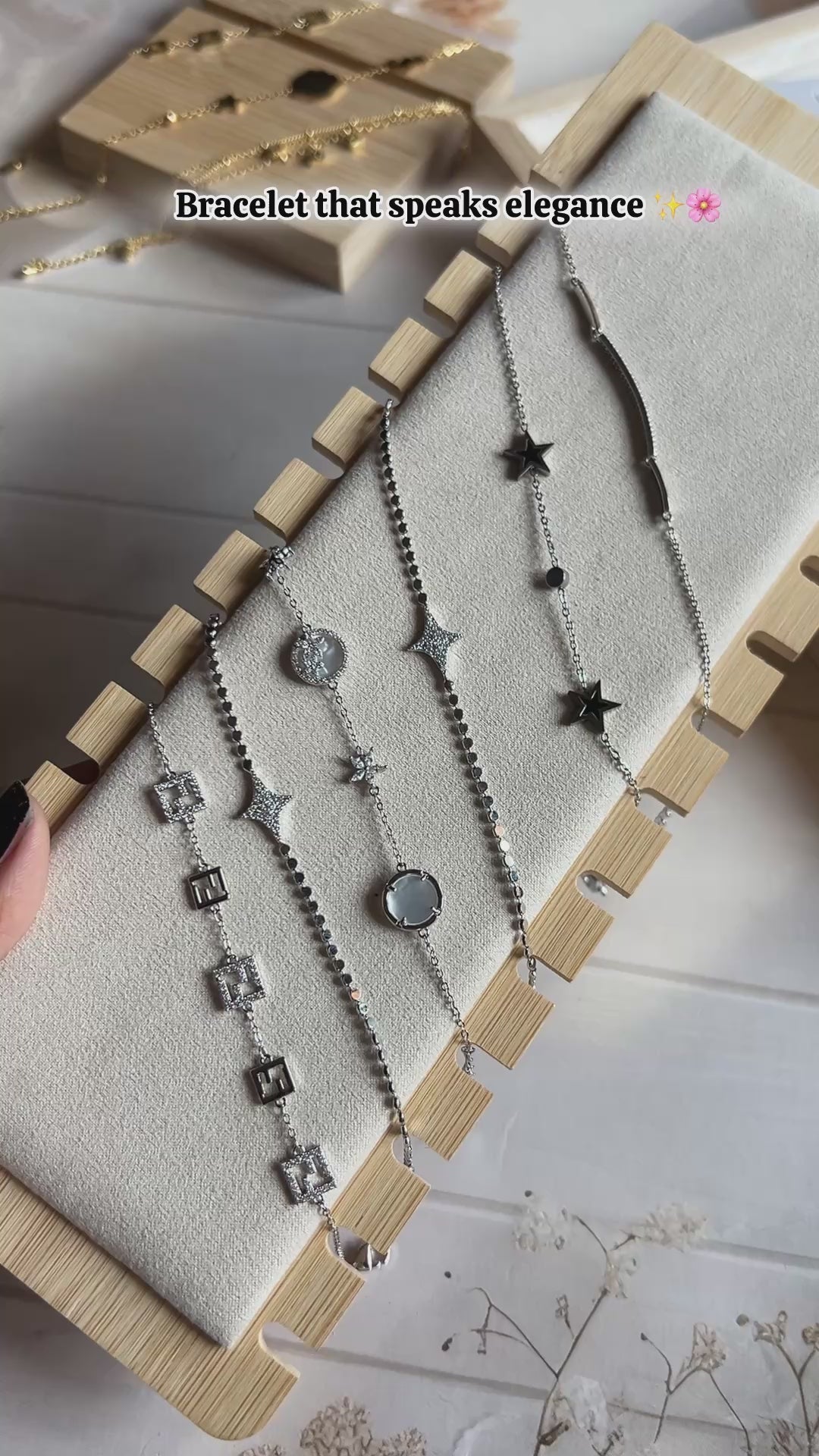 Premium Korean Design Silver Tone Dainty Bracelet – Long Lasting & Anti-Tarnish l Perfect Everyday Jewellery l Pack of 1