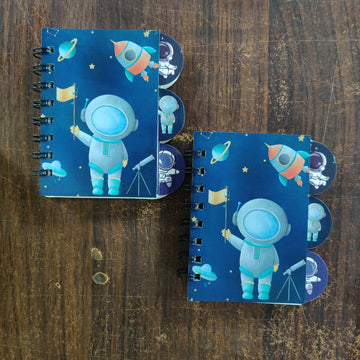 Space-Themed A6 Spiral Quote Mini Journal diary Limited edition ruled