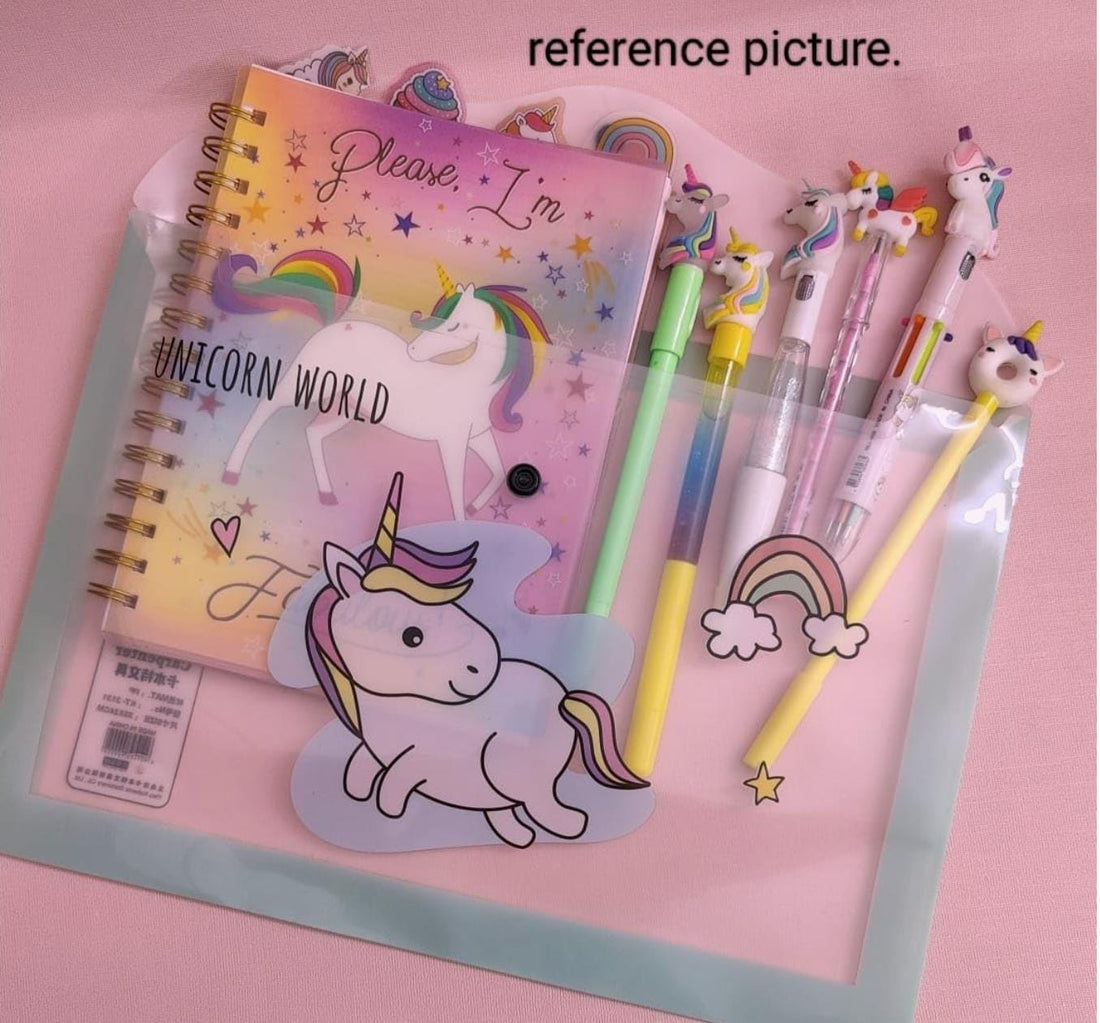 Puneet Gifts File Folders Pastel Unicorn A4 Folder Button File - Keep Your Documents Enchanted (Pack of 1)