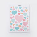 Puneet Gifts Love Pastel High-Quality Journaling and Scrapbooking Stickers-2 sheets