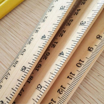Puneet Gifts School Essentials Wooden ruler 20 cm Scale (Pack of 1) - Ideal Return Gift for Kids