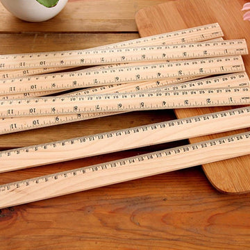 Puneet Gifts School Essentials Wooden ruler 20 cm Scale (Pack of 1) - Ideal Return Gift for Kids