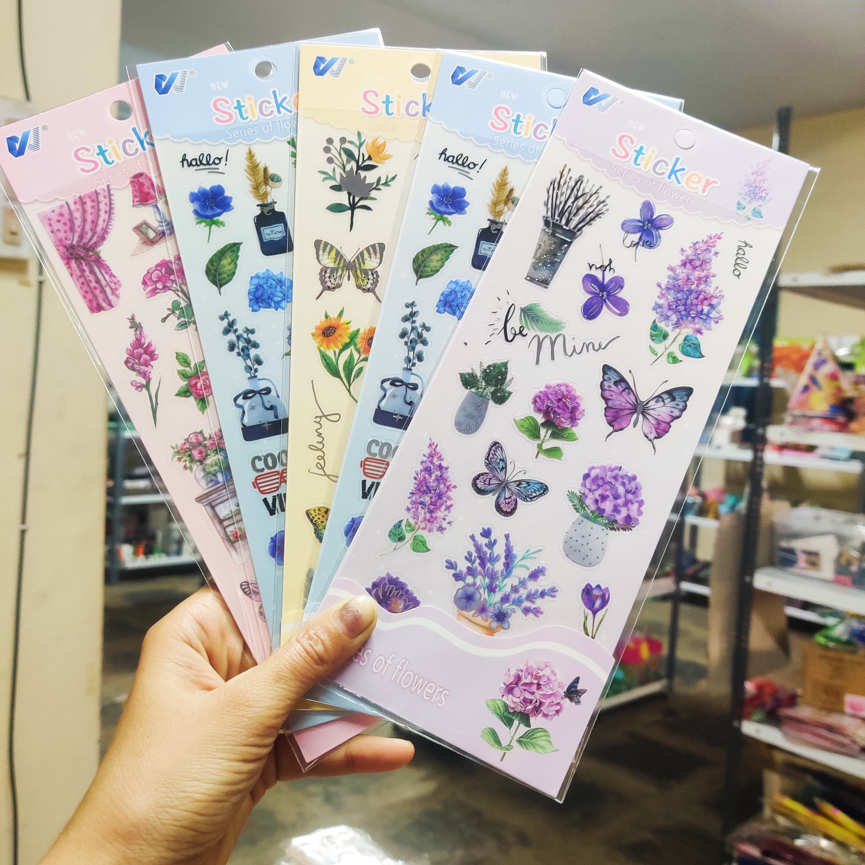 Floral　Sticke　Your　Sticker　Decorate　with　Floral　Beautiful　Deco　Space