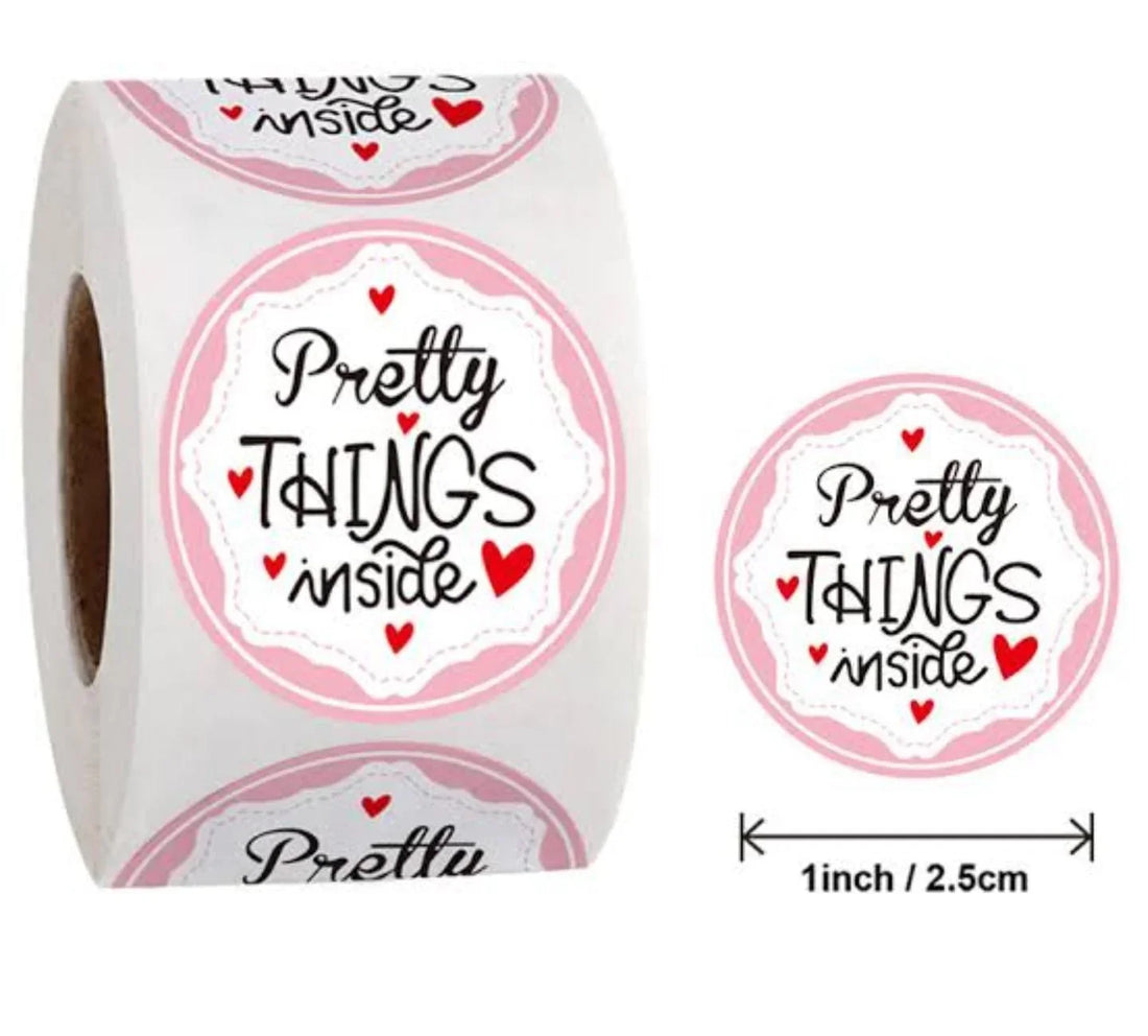 Puneet Gifts Thank you Sticker Tapes (JUMBO ROLL) Thank you labels for your small business (500 Labels) 1inch