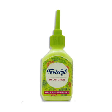 Fevicryl 3D Outliners Fabric & Multi-Surface (Loose Colours) - Neon Green