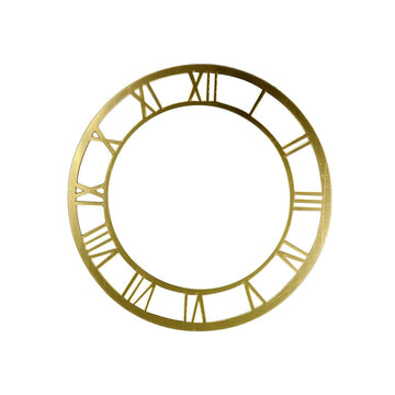 Acrylic Cutout Roman Clock 6Inch Golden