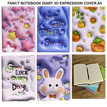 Ravrai Craft - Mumbai Branch 3D NOTEBOOK DAIRY Notebook Dairy 3D Expression cover A5