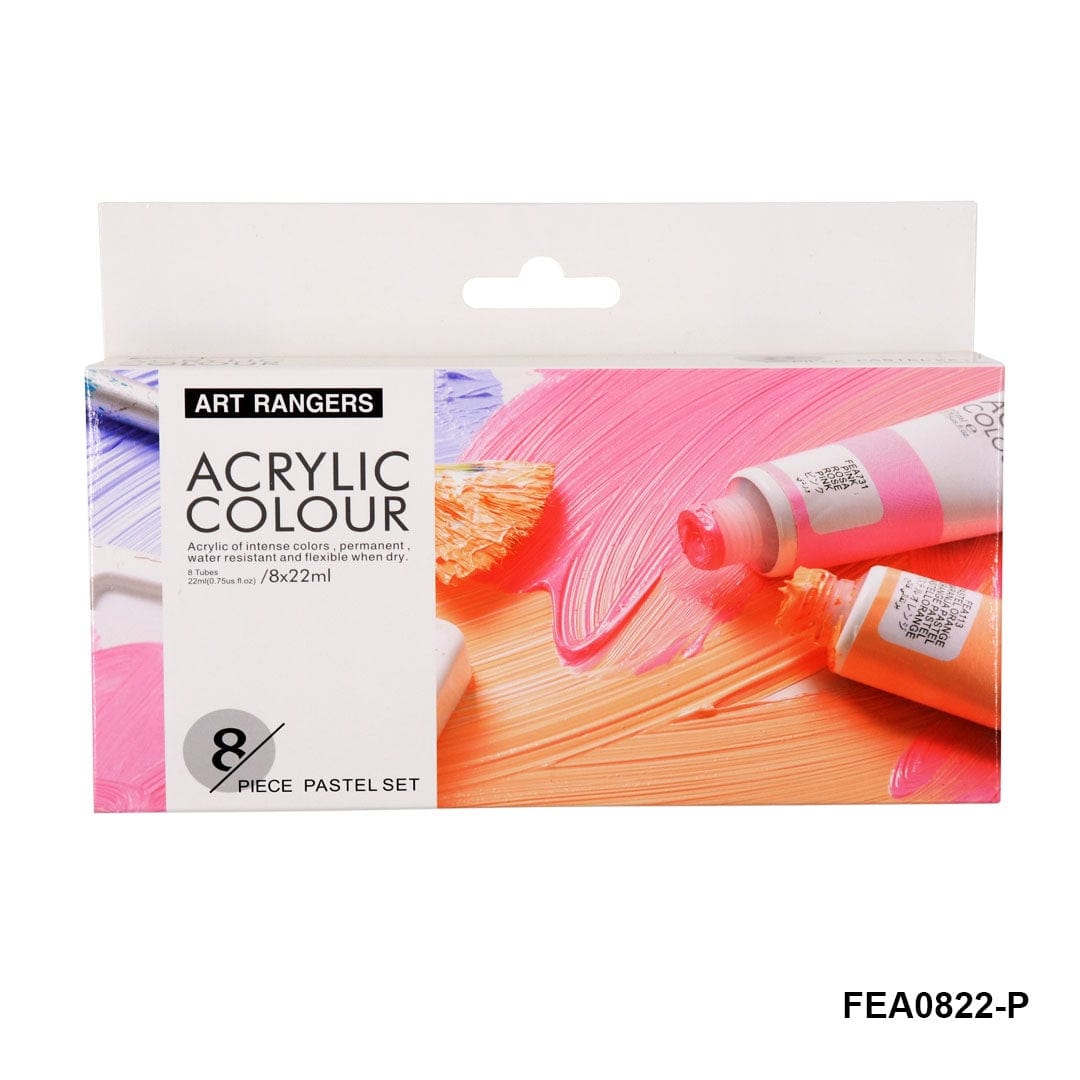 Ravrai Craft - Mumbai Branch acrylic colors Art ranger acrylic colour pastel set 8x22ml raw1287