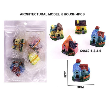 architectural model k house 4PCS